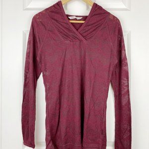 Woolrich, NWOT, Women's Semi Sheer Lightweight Long-Sleeve Hooded T-Shirt, Small